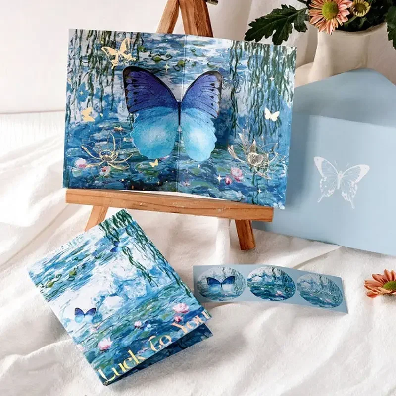 3D Butterfly Card Pop-Up Greeting Cards Marry Christmas Greeting Card Kids Gift Memorial Day Cards Birthday 1pcs greeting cards