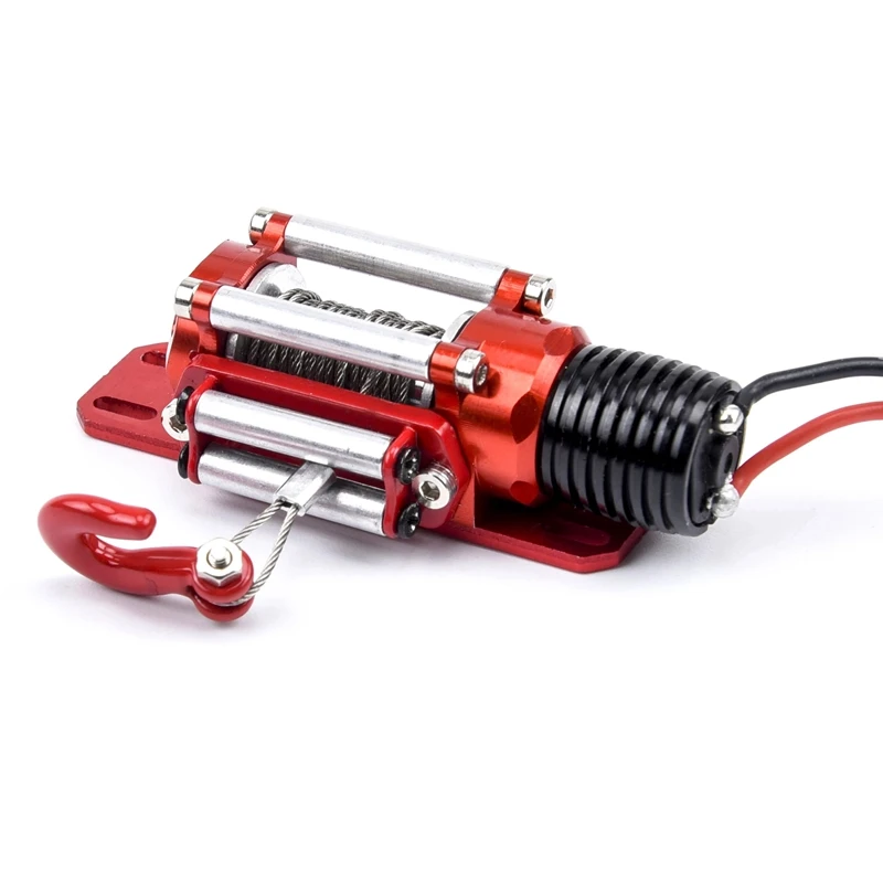 1/10 Metal Crawler Winch Wireless Remote Controller Receiver For 1/10 RC Crawler Truck Axial RC4WD rc crawler winch