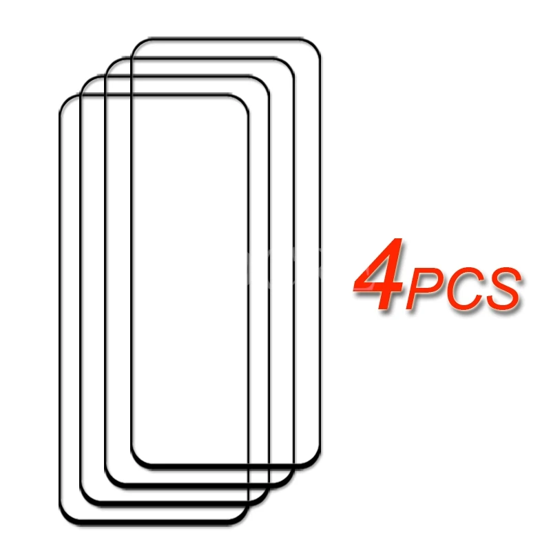 Premium Tempered Glass Screen Protector Set - Pack of 4, Ultra-Clear Film