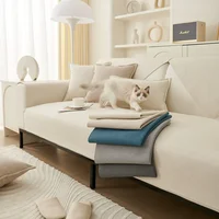Waterproof Sofa Cover Not-slip Corner Sofas Mat For Living Room Washable Chair Slipcover Pet Kid Mat For 1/2/3/4 Seat Home Decor 2