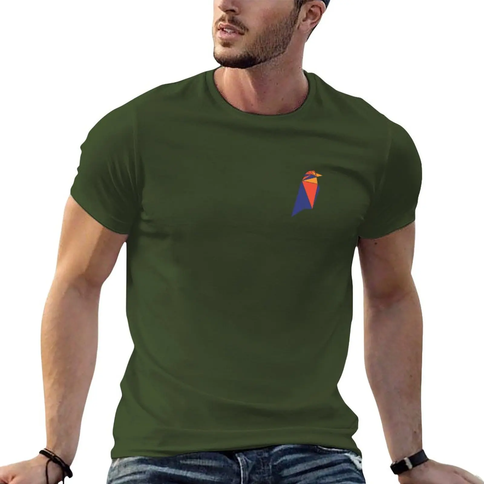 thumbnail image 1 of Camiseta de lujo de talla grande lisa de Ravencoin | Raven Token | Merchandising de criptomonedas | Temporada de altcoin para hombre, 1 of 5