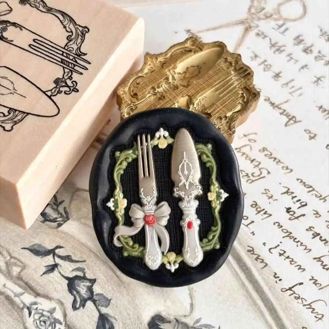 Fire Seal Head Stamp Fine Carving Lucky Starpick Snail Bread Cabinet Cotton Lamb Copperhead Hand-Stamped Envelope Diy Toy Gift