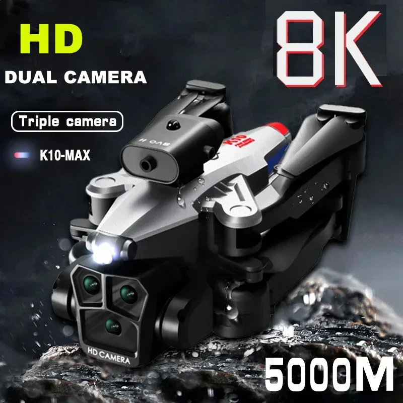 

K10Max Drone 8K Professinal Three Camera Wide Angle Optical Flow Localization Four-way Obstacle Avoidance RC