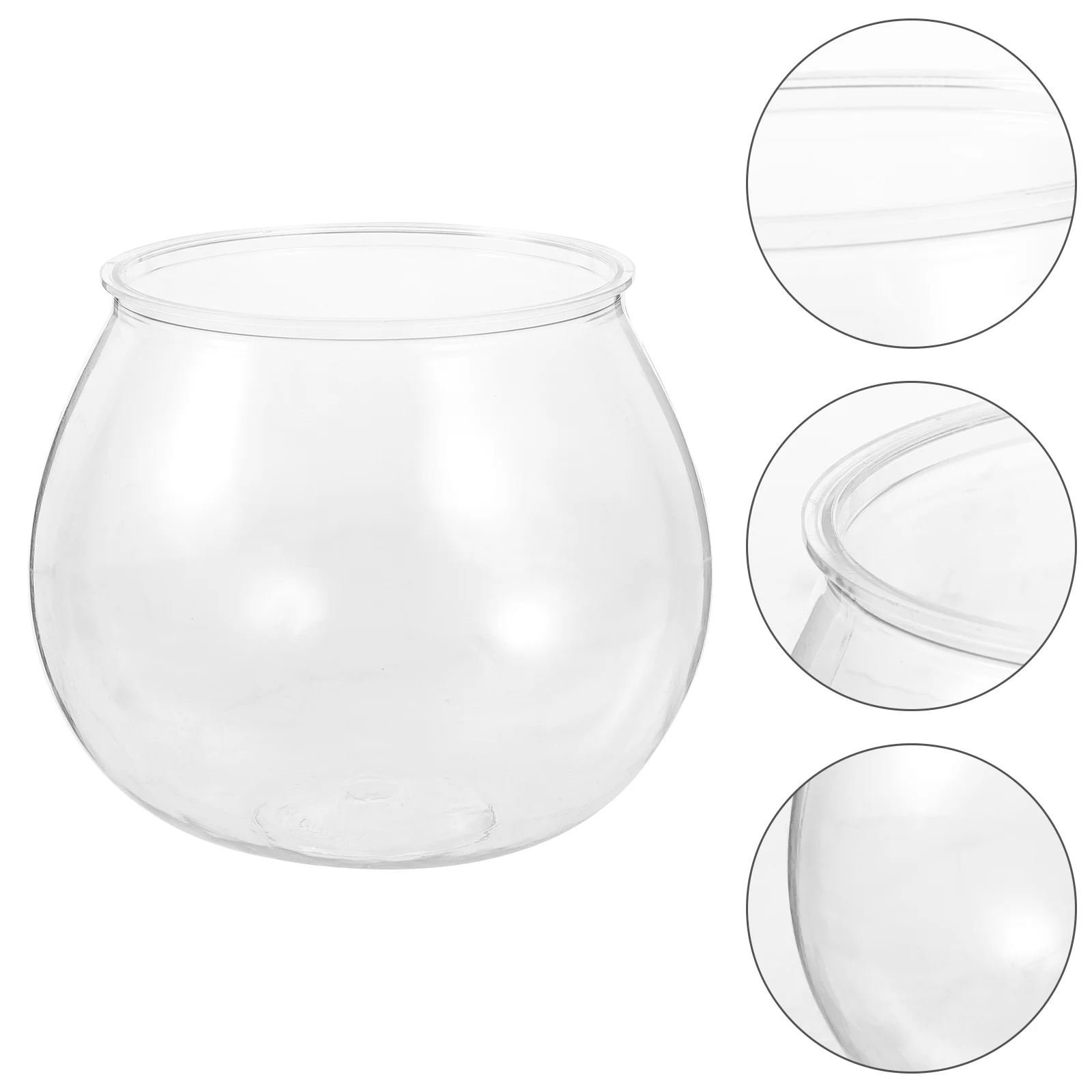 Fish Aquarium Clear Fish Bowl Round Aquarium Transparent Fish Tank Small Goldfish Aquarium