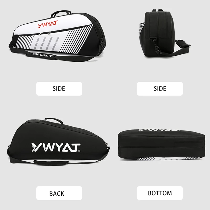 

Outdoor Waterproof Badminton Bag Racket Sports Bag For Men Or Women Large Capacity Tennis Racket Bag with Shoes Compartments