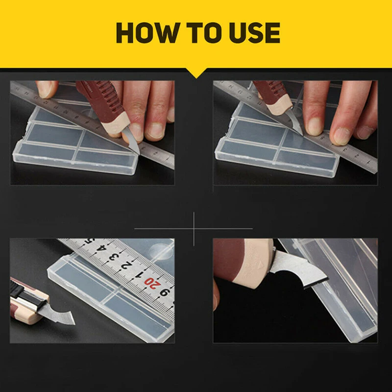 Acrylic Plastic Sheet Perspex Cutter Hook Cutting Tool w/ 10pcs Spare Blades