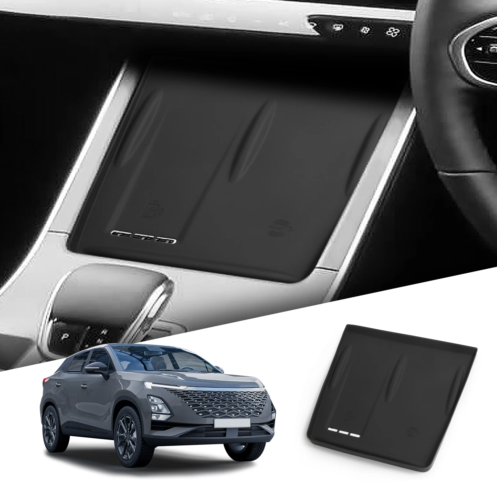 for Chery OMODA 5 C5 Fuel 2022-2025 Car Anti-Slip Pad Silicone Wireless Charger Anti Dirt Pad Accessories 2