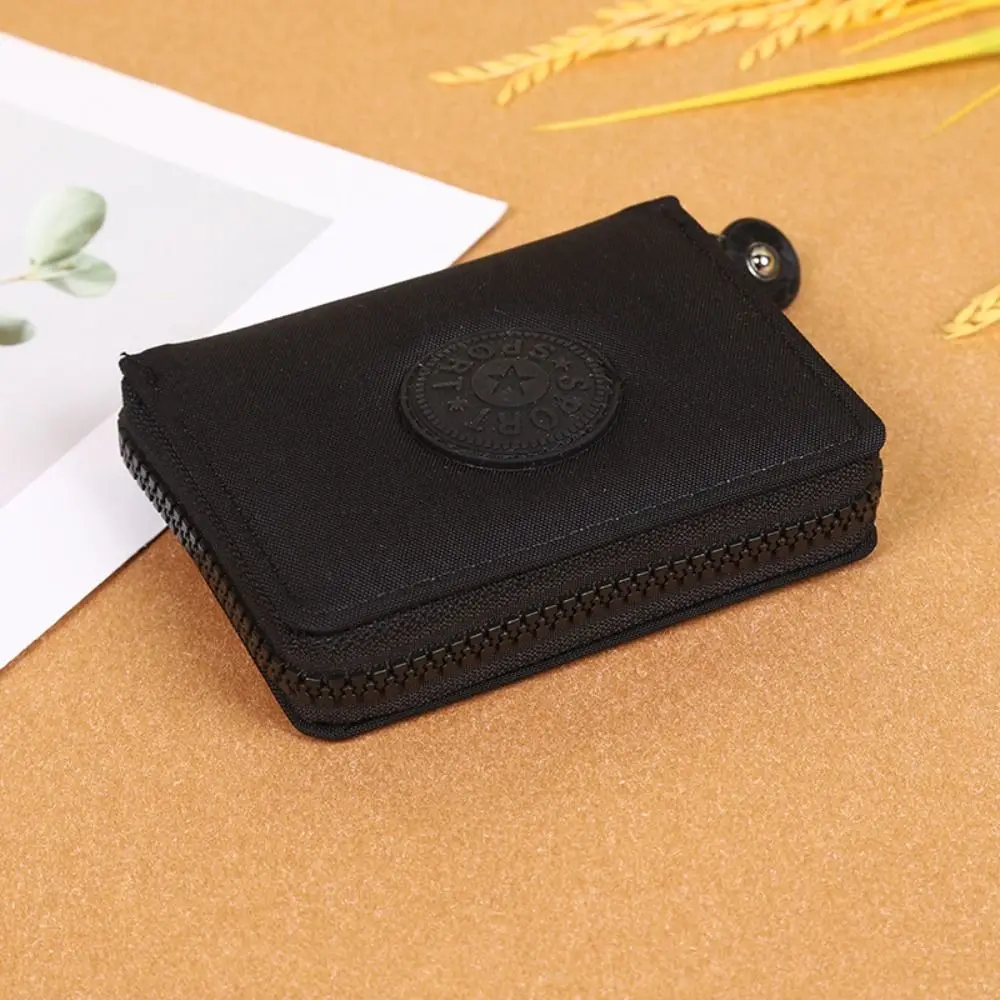 Mini Wallet Durable Zipple Canvas Card Holder Money Bag Women Girls
