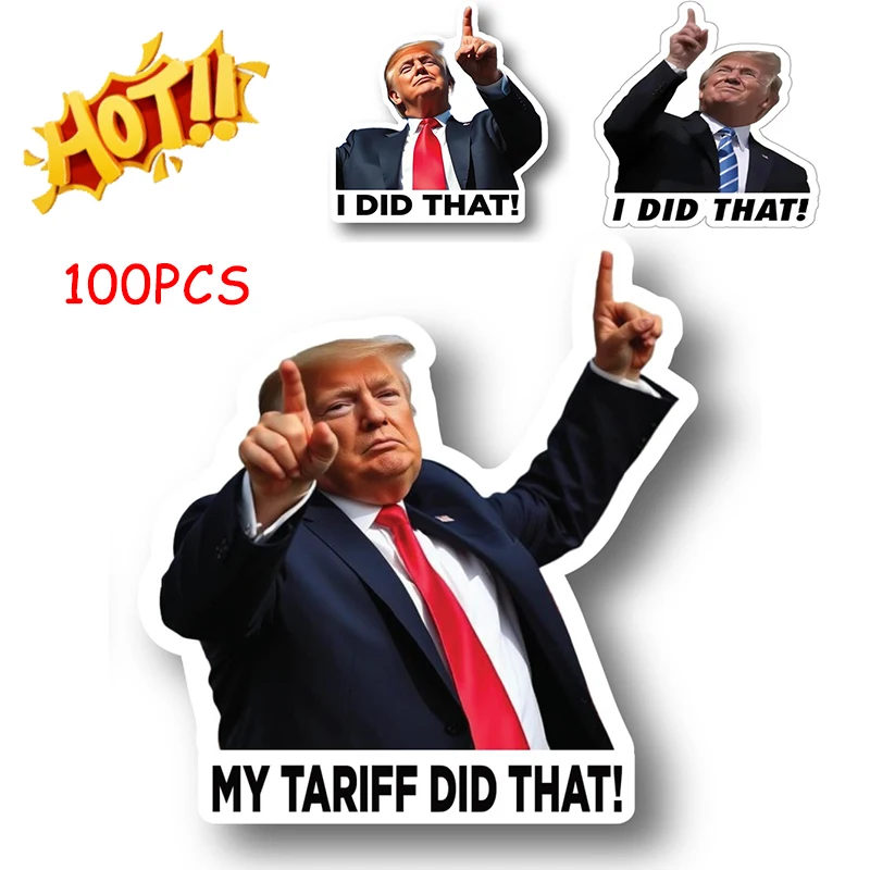 100pcs Trump I Did That Stickers Gas Pump Decal 2 Inch Tariff Waterproof Stickers glow in the dark stickers,vinyl stickers,self adhesive stickers,chalkboard stickers,wall stickers,self adhesive wall stickers,vinyl wall stickers,chalkboard wall stickers,toilet stickers,mouse hole stickers,window stickers