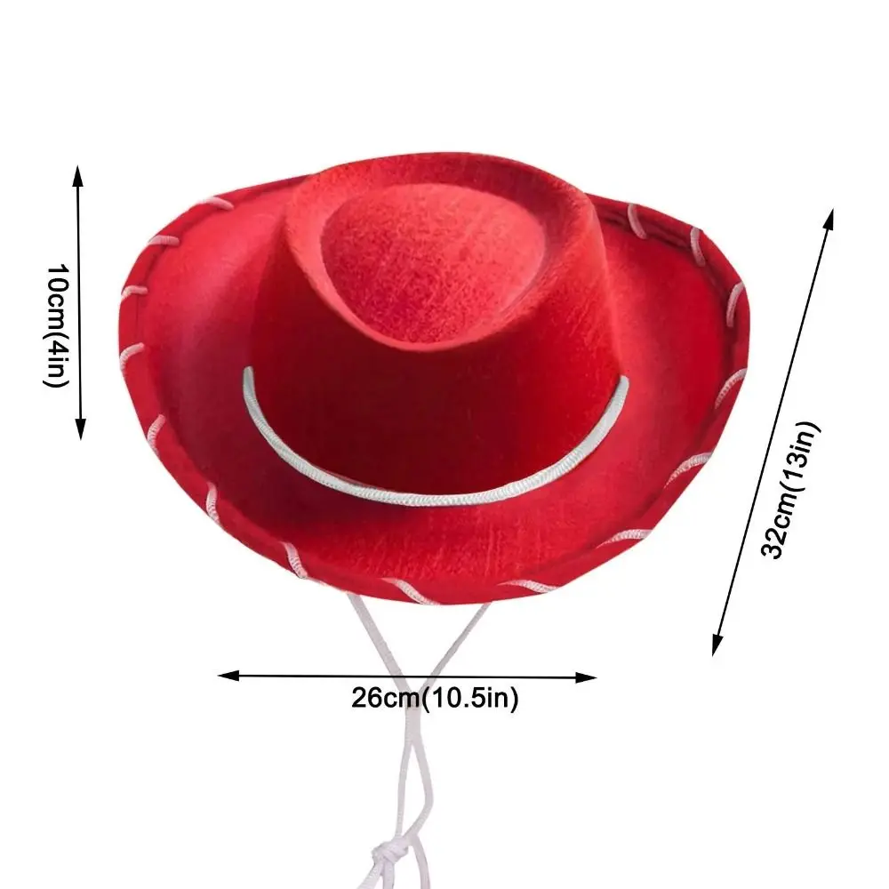 Cowboy Accessory Cowboy Hat Performance Adjustable Felt Princess Hat Cosplay Costume Prop Dress-up Bachelorette Party Hat