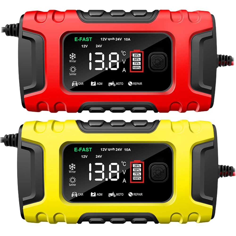 Haisito Caricatore Più Veloce Per Funzionamento Manuale 12 V 24 V 20 A Car Battery Charger Smart Rapid Battery Charger, Car Motorcycle Trickle Charger Per Batterie Agli Ioni Di Litio Fosfato AGM - Foto 4