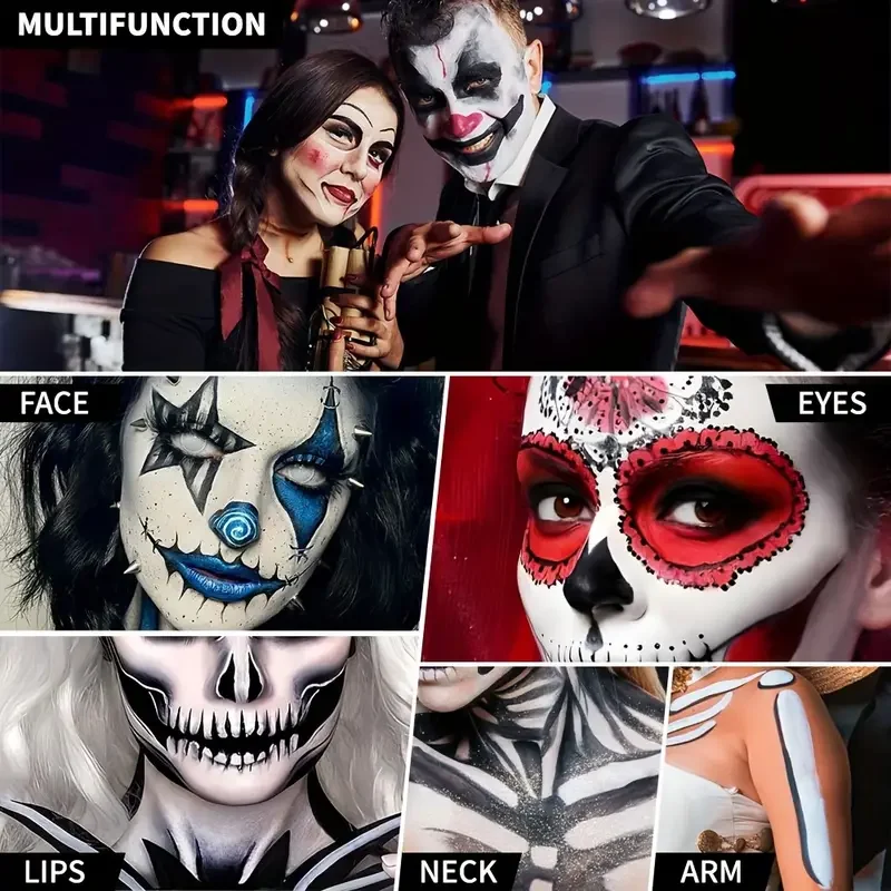 Water Monochromatic Face Body Painting Palette 30G Halloween Festive Washable Makeup Costume Body Partie body face paint,face body paint