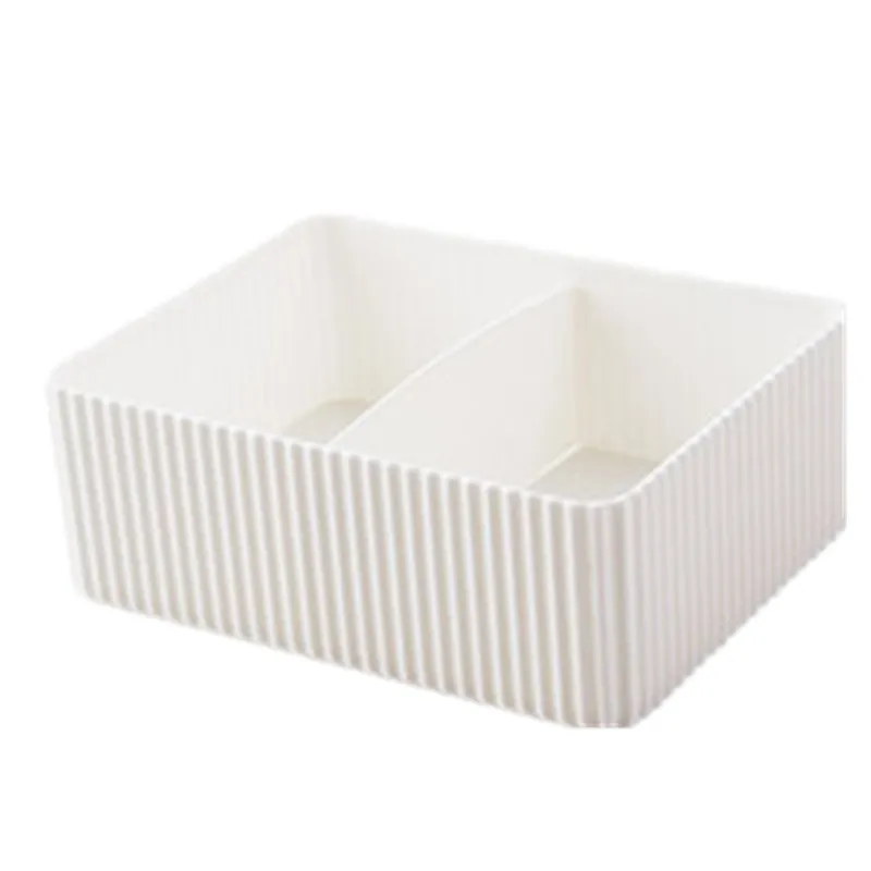 Organizzatore di trucco in plastica griglia Desktop Home Office bagno scatola di immagazzinaggio articoli vari Bin Case Cosmetic Closet closet Organizer - immagine 4
