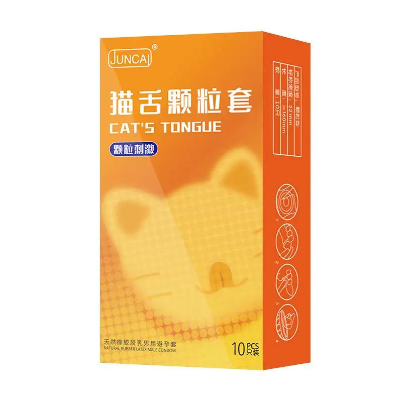 10PCS With 2040 Spot Spikes Condoms For Men G Point Stimulation Adult Supplies Big Dots Penis Sleeve Delay Ejaculation Sex Toys