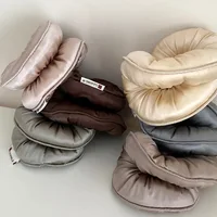 Éponge de sommeil élastique pour queue de cheval, chouchous pour femmes, accessoires pour cheveux, filles, doux, solide, rempli de Satin, grandes bandes en coton 2