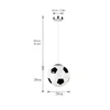 Children Bedroom Chandelier Modern Simple Walkway Creative Personality Football Glass Lamps Boys Girls Room Decorative Lights 4