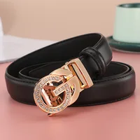 Thin 25mm Famous Brand Belt women Top Quality Luxury Leather Belts for women Strap Metal ladies dress Belt Fashion Women's Belt