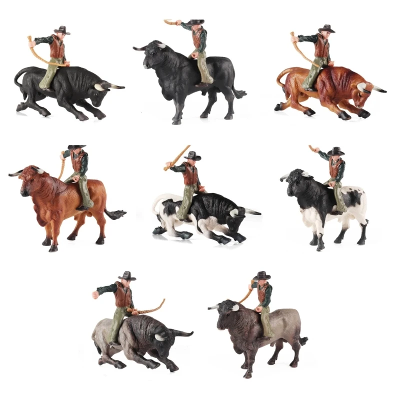 

Matador Bullfight Simulation Animal Model Figures Decoration for Collection