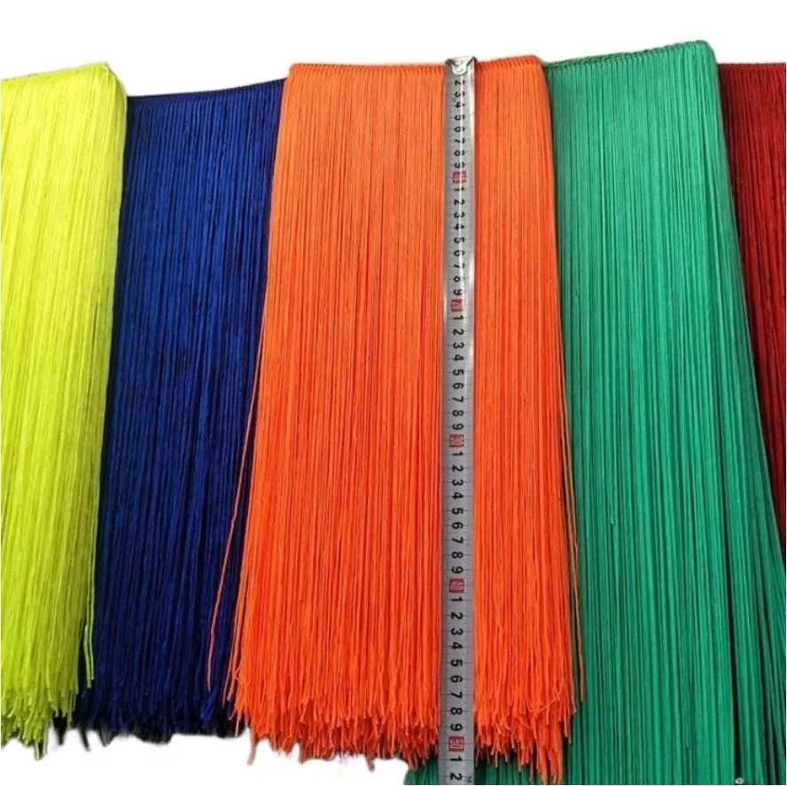 2Meter/Lot 50CM/100CM Long Lace Trim Tassel Fringe For DIY Latin Dress Stage Clothes Curtain Accessories Ribbon