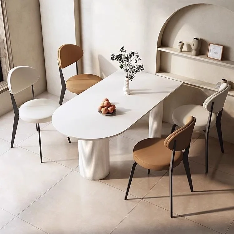 French style dining chair cream simple luxurious online celebrity designer dining table and chair dining chair