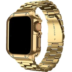 Custodia protettiva in TPU elegante con cinturino in metallo per Apple Watch - Edizione bracciale in acciaio inossidabile