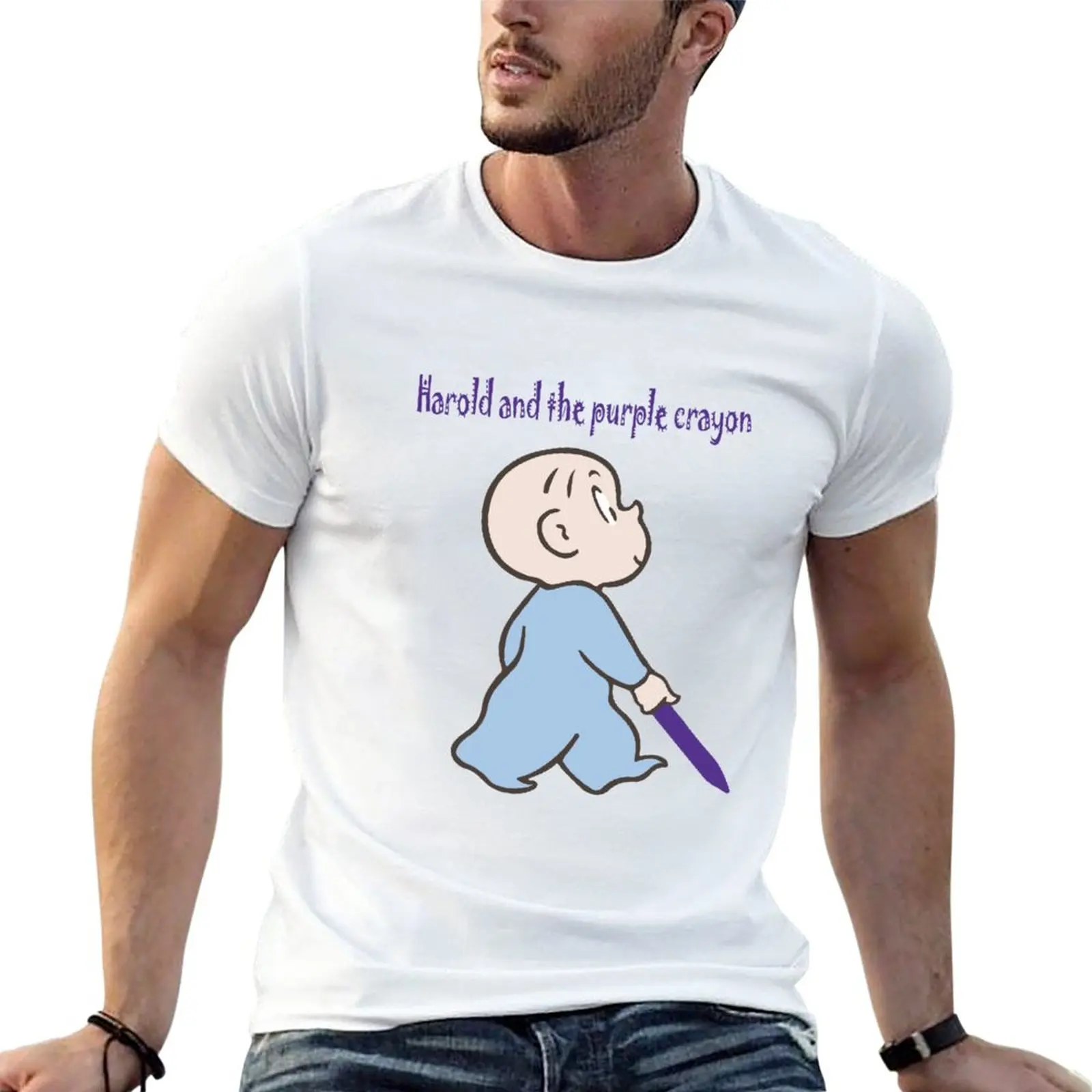 

Harold and the purple crayon T-Shirt oversized anime new edition t shirt men