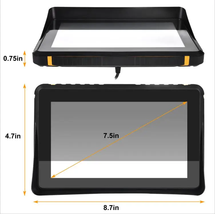 7 Inch Motorcycle GPS Navigation 8GB 256MB Ultra Bright Rain-Resistant Voice GPS Navigation Cars Wince 6.0 System