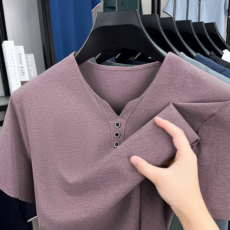 PlatiNum Men's V-Neck T-shirt Quality Construction