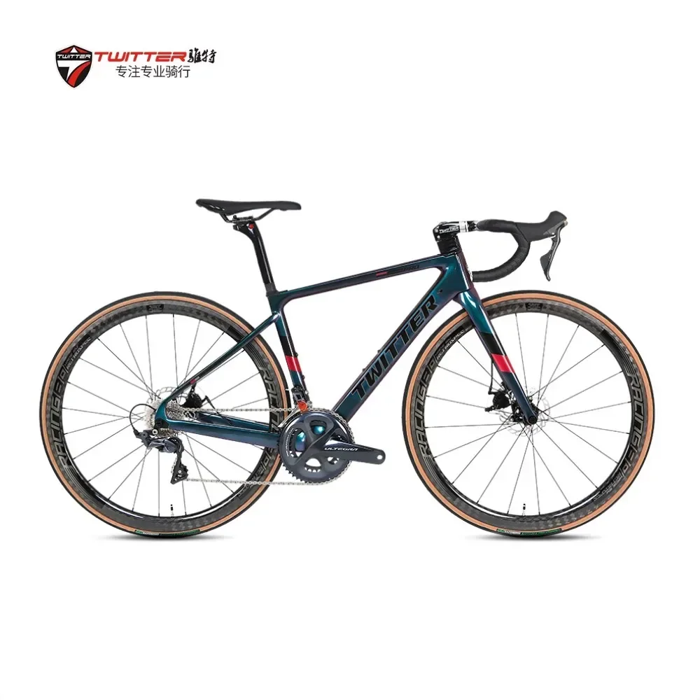 

TWITTER bicycles RS-24S internal cable routing T900 carbon fiber road bike oil disc brake 45cm48cm51cm54cm bicicletas велосипед