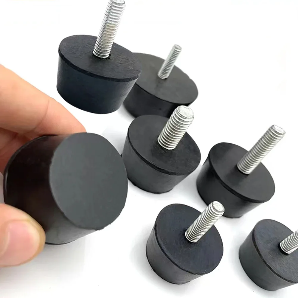 1Pcs Rubber Adjustable Feet Pad With Screw M8 M10 Table Chair Balck Leveling Foot Pad Furniture Leg Anti-shock Protections