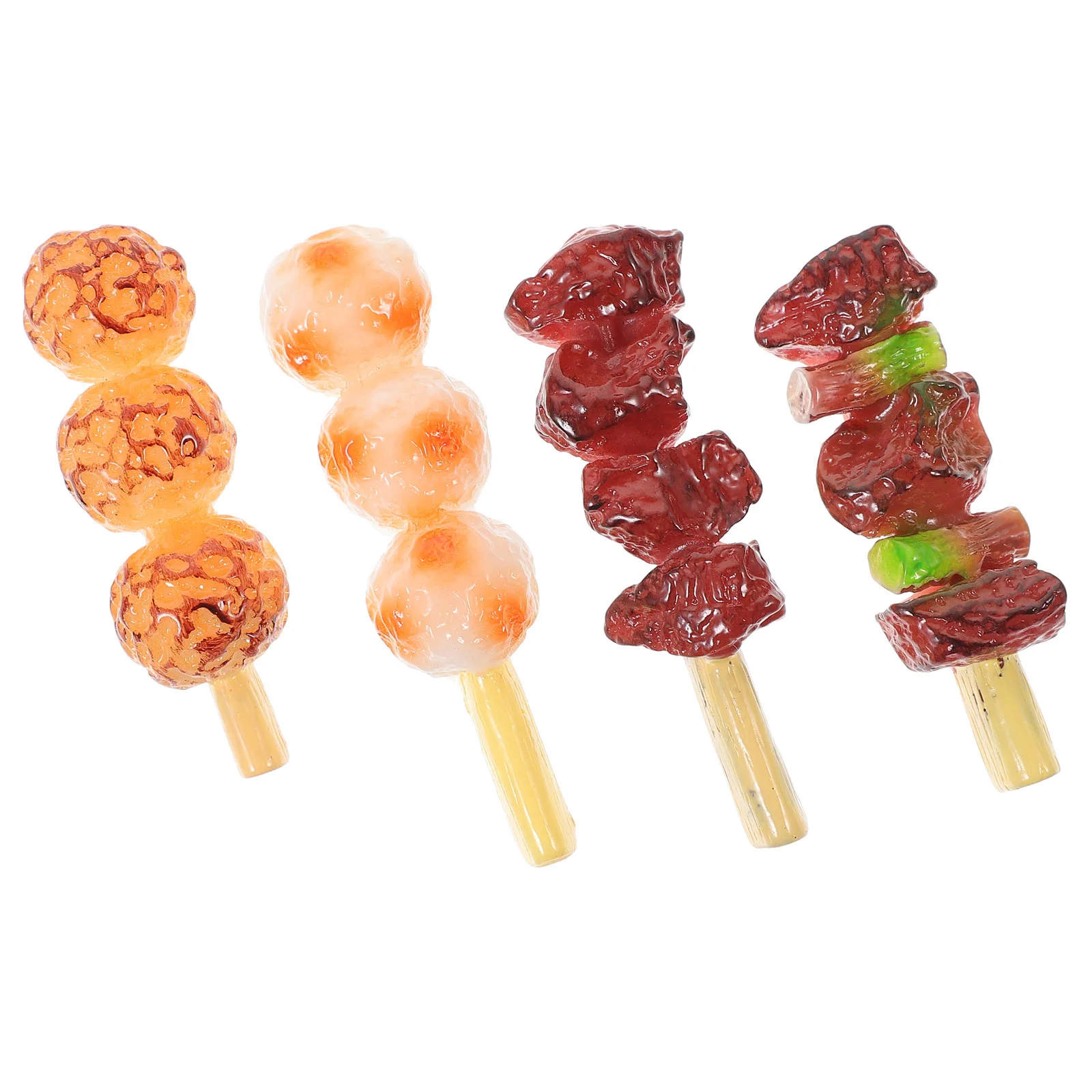 Simulation Barbecue Strings BBQ Skewer Roast Beef String Food Model Fake Display Prop Toy Kitchen Accessories Toys