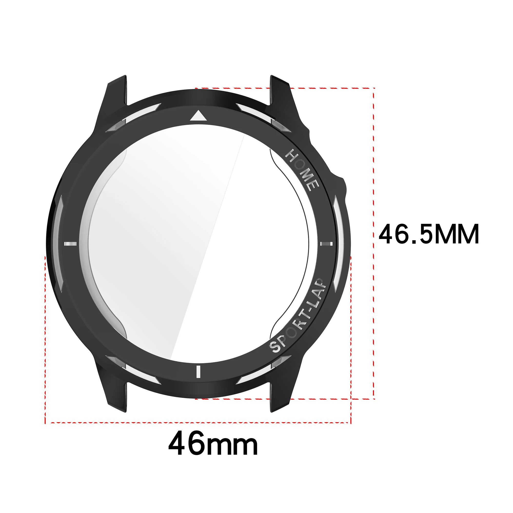 Clear TPU Screen Protection Case - Soft Shock-Resistant Cover for Huawei Watch GT Runner 2