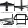 The Atlas 72" W Heavy Duty Garage Shelving Load 8000 Lbs, 4 Tier Metal Storage Shelves, Adjustable Industrial Steel Rack 6