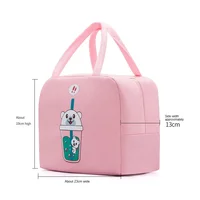 Kids Portable Insulated Thermal Picnic Food Lunch Bag Box Cute Cartoon Tote Food Fresh Cooler Bags Pouch for Children Bag 5