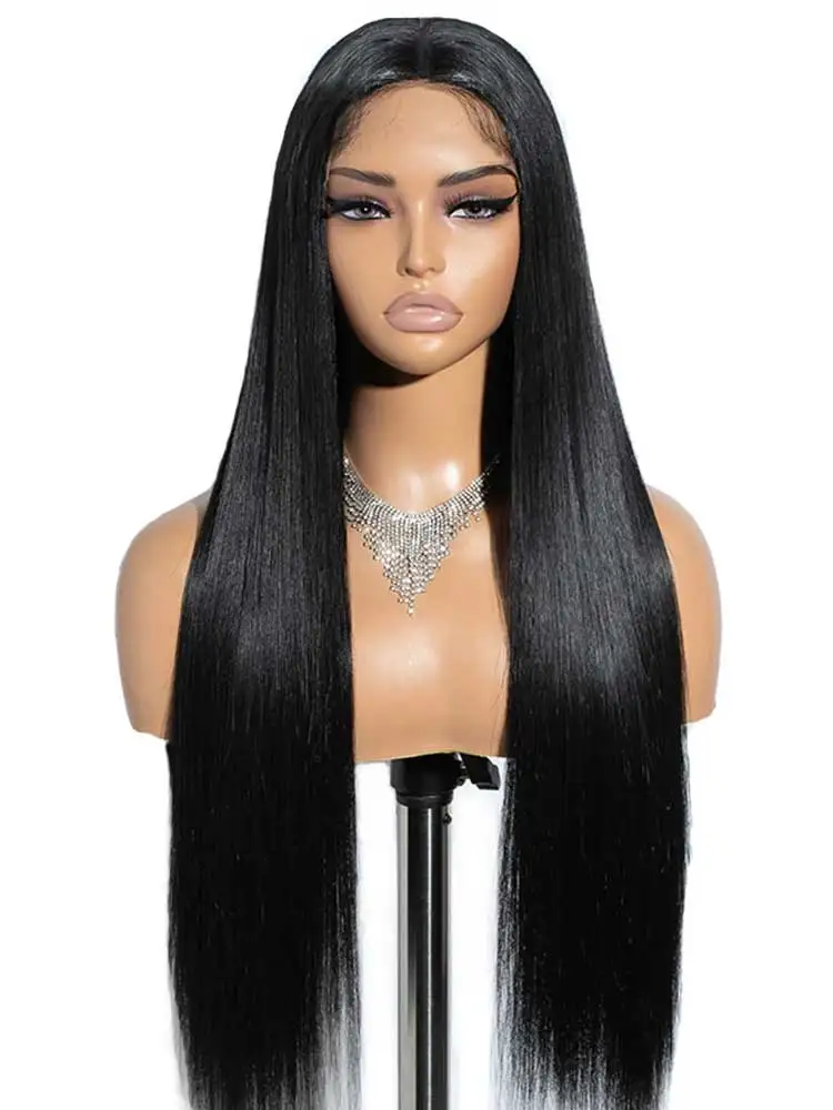 Pre Cut No Glue 13x4 Bone Straight Glueless Wig Human Hair Ready To Wear Brazilian Lace Front Closure Wigs For Women Preplucked human hair wig