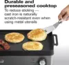 Beach Professional Cast Iron Indoor Electric Grill & Griddle, 10" x 16" Preseasoned Cooking Surface, Adjustable Temperature up t 4