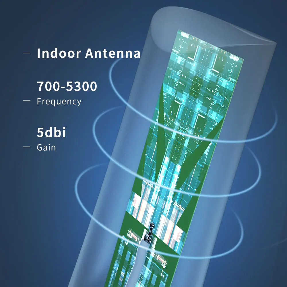 360&deg; Indoor Antenna 5G for Cellular Repeater Communication Antenna 4G 3G 2G GSM LTE 700-5300Mhz 5dBi NK SMAJ adaptor