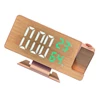 Modern Large Screen LED Clock with Projection and Alarms Temperature Humidity A0KF 5