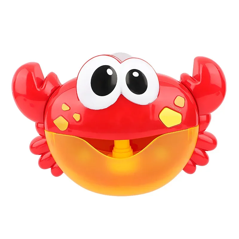 Baby Bath Toys Bubble Machine Duck Crabs Frog Music Kids Bath Toy Bathtub Automatic Bubble Maker Baby Bathroom Toy for Children 5