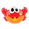 Baby Bath Toys Bubble Machine Duck Crabs Frog Music Kids Bath Toy Bathtub Automatic Bubble Maker Baby Bathroom Toy for Children 5