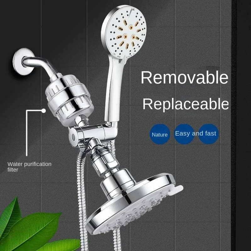 Water Filter 25 Stages Shower Water Filter Combination set to Remove Chlorine Fluoride Heavy Metals Filtered Soften Water For Shower Head
