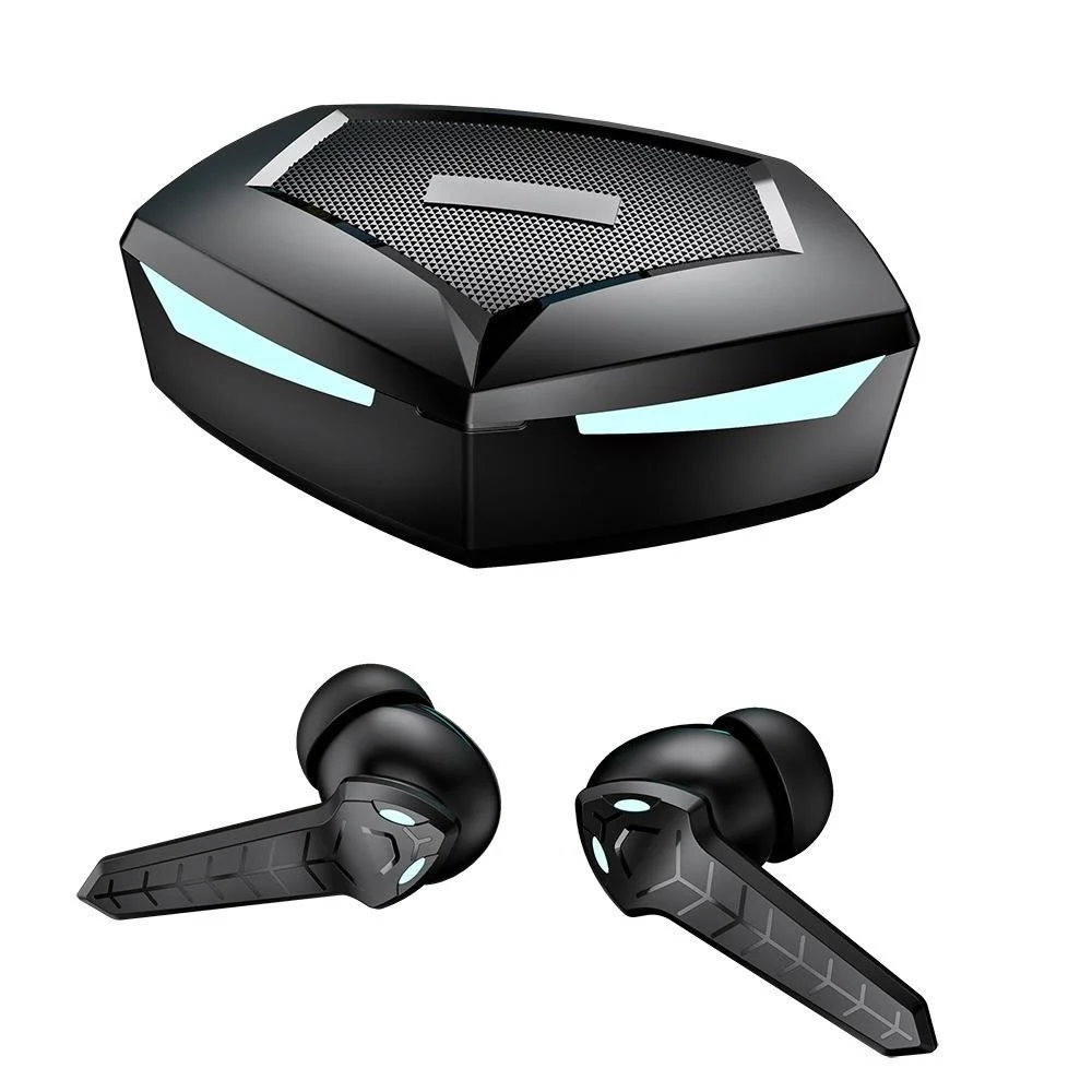 

TWS Bluetooth-Compatible Earphone BT5.1 Wireless Gaming Headset Low Latency Type-C Charging Luminous Headphones For IOS Android