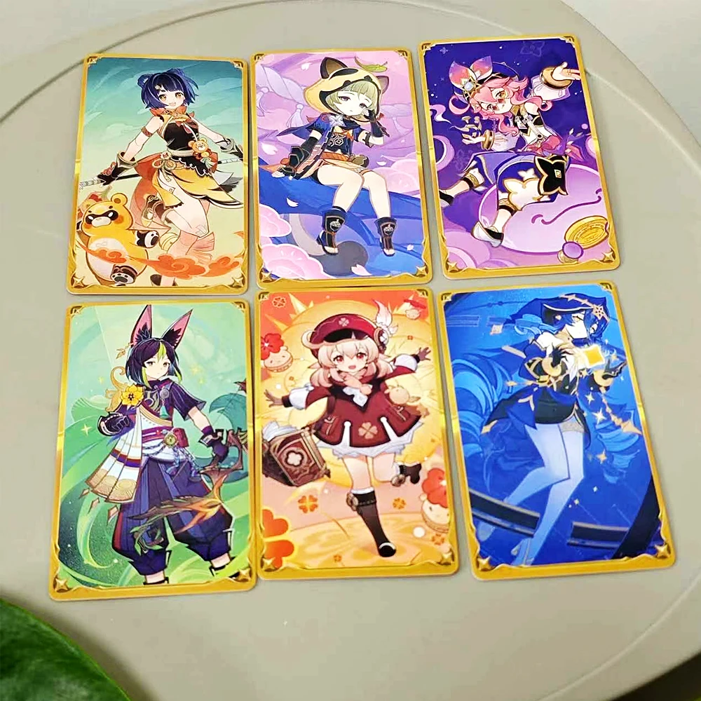 9*5cm TCG Cards Toy Genshin Impact 65 Pcs Cards Cyno Yoimiya Sangonomiya Cosplay Deck Board Game Character Card Collection 3