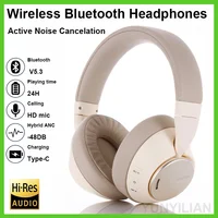 Original Y889 Bluetooth Headphones -48db Active Noise Cancelling Bluetooth headphones ANC-Max Headsets HiFi Stereo Earphones