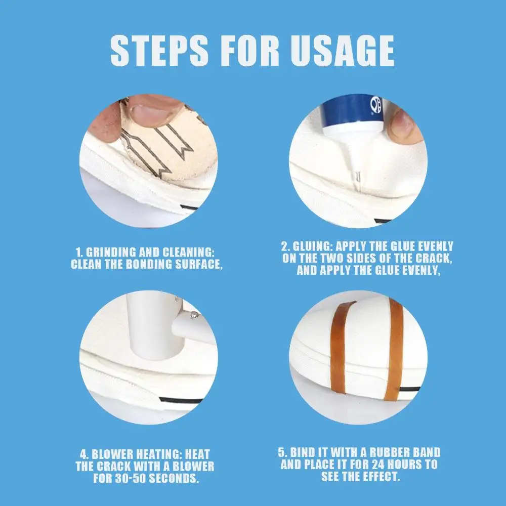 Shoe Glue Shoe-Repairing Adhesive Shoemaker Waterproof Universal Strong Shoes Glue Special Leather Mending 50ML