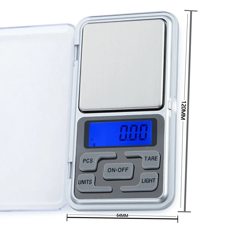 500gx0.01g High Accuracy Medicinal Food Jewelry Kitchen 500 0.1G Scale Electronic LCD Display Scale Mini Pocket Digital