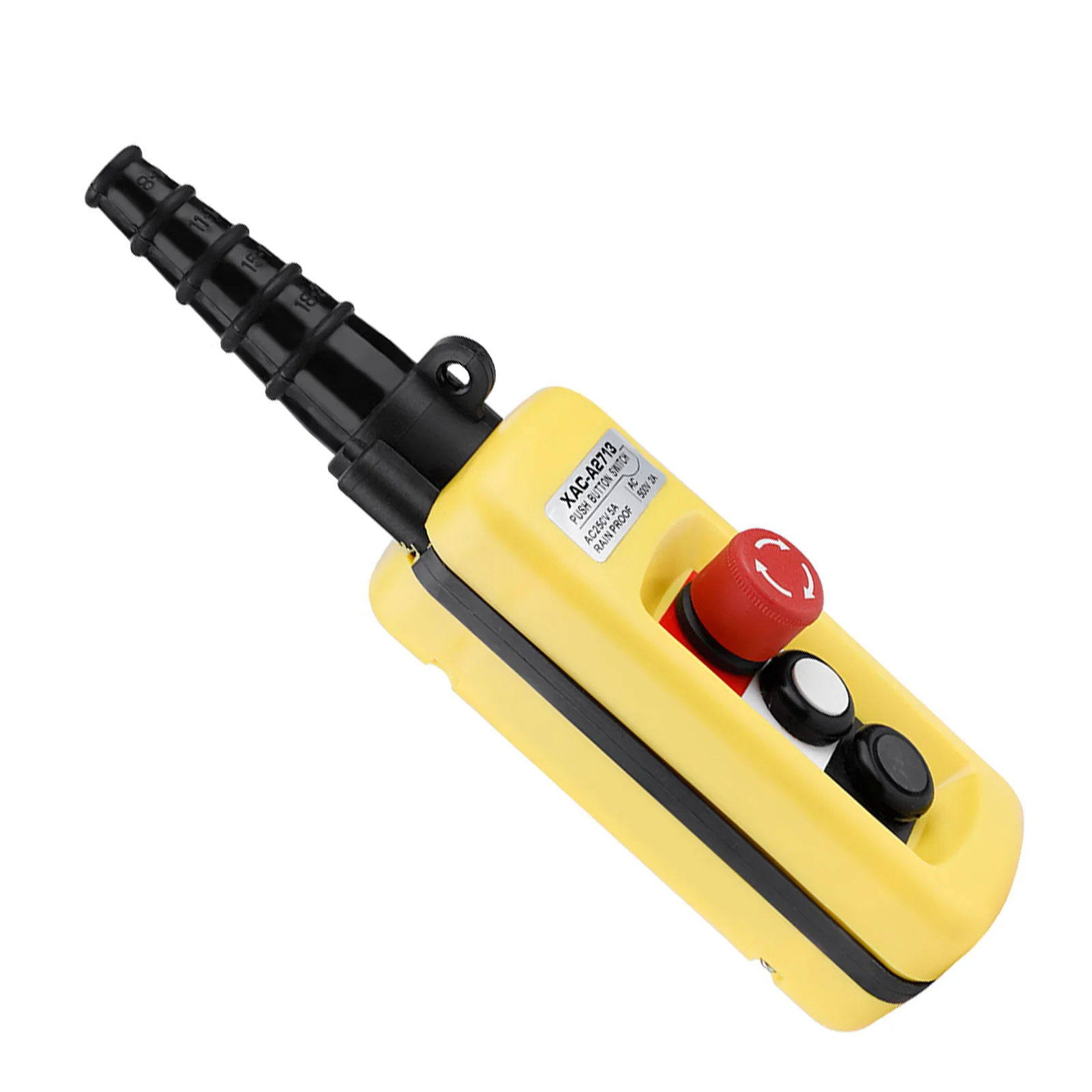 Crane Chain Hoist Push Button Switch Lifting Pendant Controller with Emergency Stop Crane Hoist Control Hoist Push Button Switch