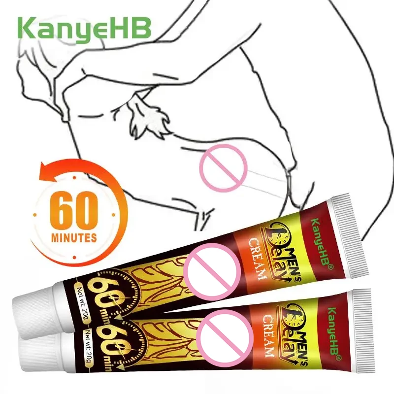 2Pcs Sex Delay Cream Effective Reduce Sensitivity Men Anti Premature Ejaculation Lasting Long 60 Minutes Penis Erection A1765 sex delay cream