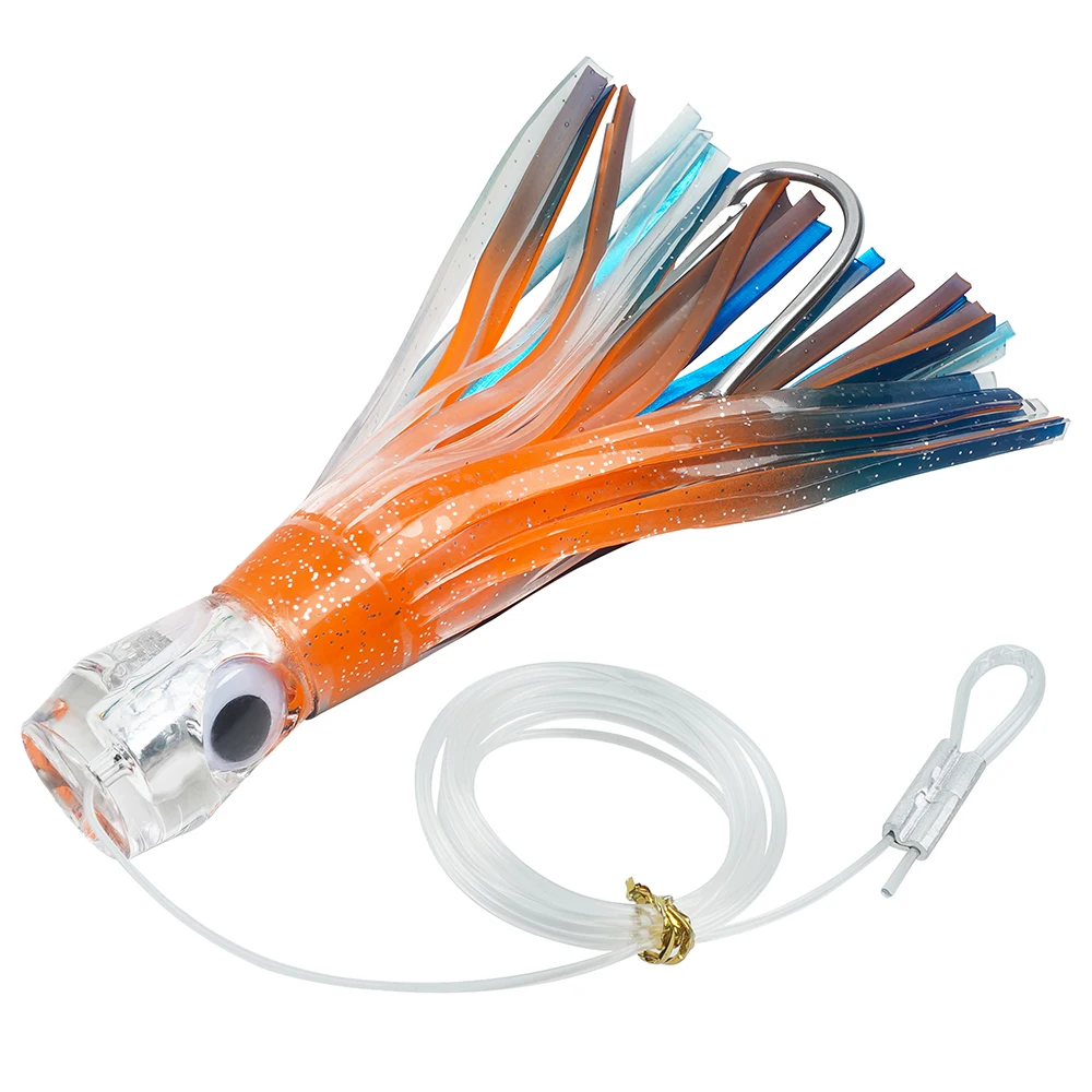 Lot De 5 Jupes Pour Pêche – Hoochies Calmar/poulpe, Leurre Traîne Eau Salée
