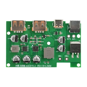 Regolatore solare Caricatore inverter solari fai-da-te Regolatore solare Doppia interfaccia USB tipo C CC Supporto QC3.0 PD2.0